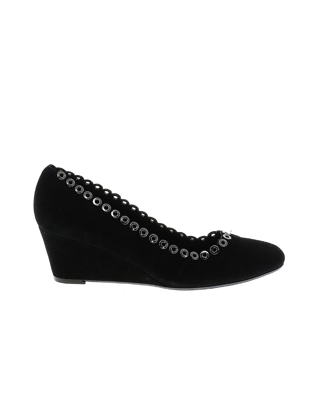 Vaneli Black Wedge Shoes